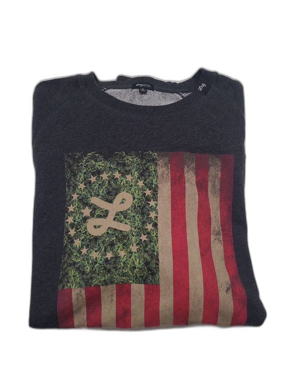 LRG Lifted Glory Leaf Flag Graphic Sweatshirt